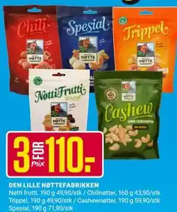 Europris DEN LILLE NØTTEFABRIKKEN tilbud
