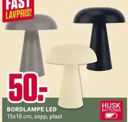 Europris BORDLAMPE LED tilbud