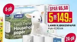 Europris LAMBI KJØKKENPAPIR tilbud