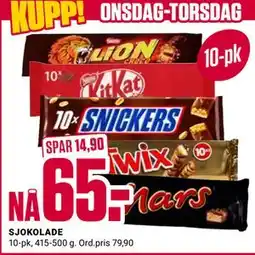 Europris SJOKOLADE tilbud