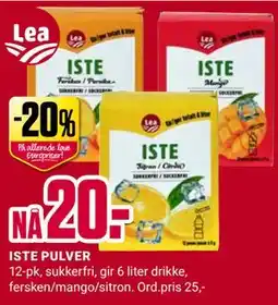Europris ISTE PULVER tilbud