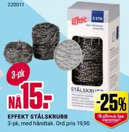 Europris EFFEKT STÅLSKRUBB tilbud