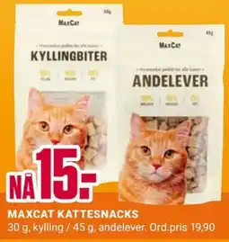 Europris MAXCAT KATTESNACKS tilbud