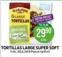 Kiwi TORTILLAS LARGE SUPER SOFT tilbud