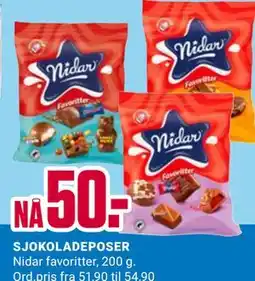 Europris SJOKOLADEPOSER tilbud