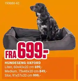 Europris HUNDESENG OXFORD tilbud
