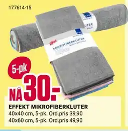 Europris EFFEKT MIKROFIBERKLUTER tilbud