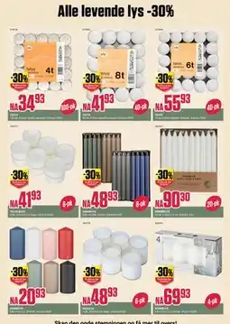 Europris Alle levende lys -30% tilbud