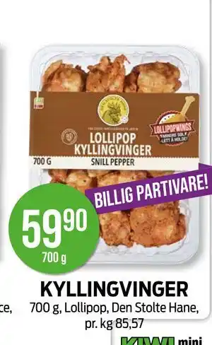 Kiwi KYLLINGVINGER tilbud