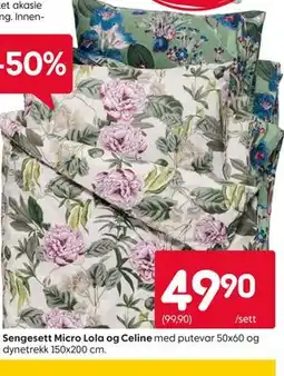 Rusta Sengesett Micro Lola og Celine tilbud