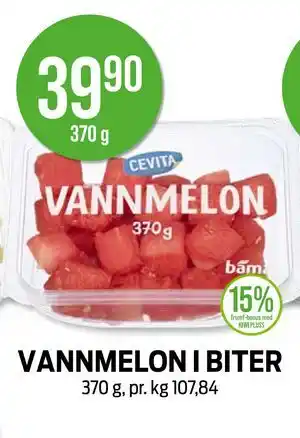 Kiwi VANNMELON I BITER tilbud