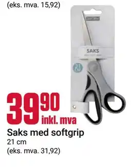 Europris Saks med softgrip tilbud