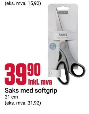 Europris Saks med softgrip tilbud