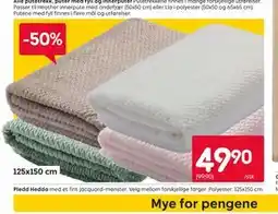 Rusta Pledd Hedda tilbud