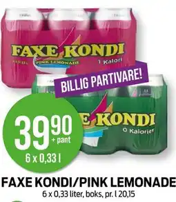 Kiwi FAXE KONDI/PINK LEMONADE tilbud