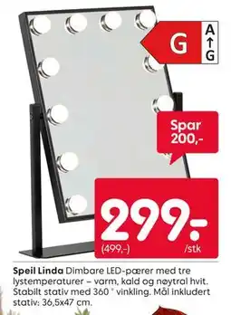 Rusta Speil Linda tilbud