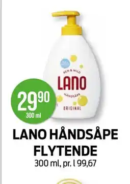 Kiwi LANO HÅNDSÅPE FLYTENDE tilbud