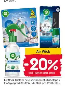 Rusta Air Wick tilbud