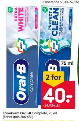 Rusta Tannkrem Oral-B Complete tilbud