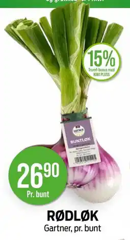 Kiwi RØDLØK tilbud