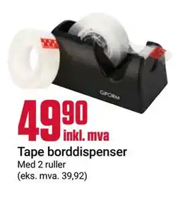 Europris Tape borddispenser tilbud