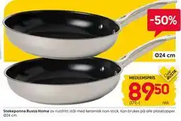 Rusta Stekepanne Rusta Home, Medlemspris tilbud