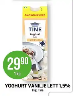 Kiwi YOGHURT VANILJE LETT 1,5% tilbud