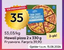 Gigaboks Hawaii pizza 2 x 330 g tilbud