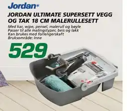 Coop Byggmix JORDAN ULTIMATE SUPERSETT VEGG OG TAK 18 CM MALERULLESETT tilbud