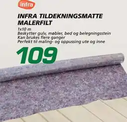 Coop Byggmix INFRA TILDEKNINGSMATTE MALERFILT tilbud