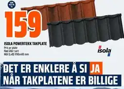 Obs Bygg ISOLA POWERTEKK TAKPLATE tilbud