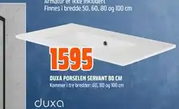 Obs Bygg DUXA PORSELEN SERVANT 80 CM tilbud