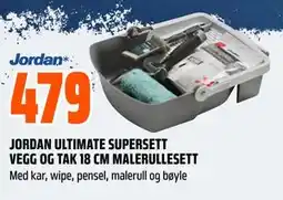 Obs Bygg JORDAN ULTIMATE SUPERSETT VEGG OG TAK 18 CM MALERULLESETT tilbud