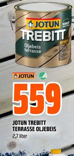 Obs Bygg JOTUN TREBITT TERRASSE OLJEBEIS tilbud