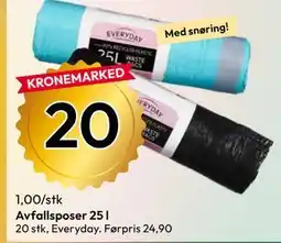 Gigaboks Avfallsposer 25 l tilbud