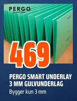 Obs Bygg PERGO SMART UNDERLAY 3 MM GULVUNDERLAG tilbud