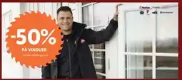 Byggmakker 50% PÅ VINDUER tilbud