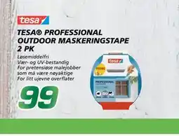 Coop Byggmix TESA PROFESSIONAL OUTDOOR MASKERINGSTAPE 2 PK tilbud
