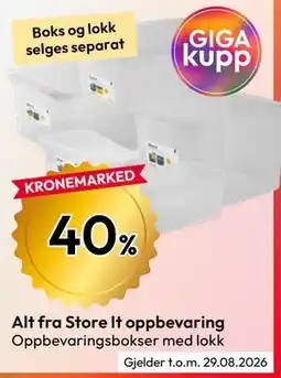 Gigaboks Alt fra Store It oppbevaring tilbud