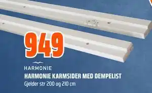 Obs Bygg HARMONIE KARMSIDER MED DEMPELIST tilbud