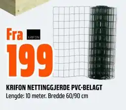 Obs Bygg KRIFON NETTINGGJERDE PVC-BELAGT tilbud