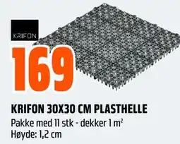 Obs Bygg KRIFON 30X30 CM PLASTHELLE tilbud