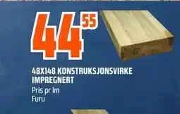 Obs Bygg 48X148 KONSTRUKSJONSVIRKE IMPREGNERT tilbud