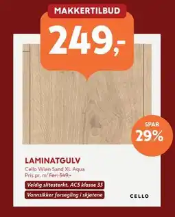 Byggmakker LAMINATGULV tilbud