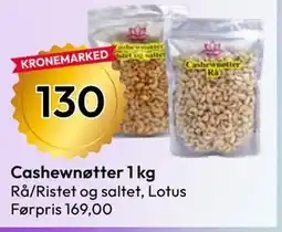 Gigaboks Cashewnøtter 1 kg tilbud