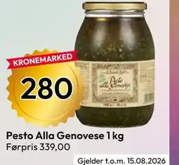 Gigaboks Pesto Alla Genovese 1 kg tilbud