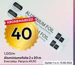 Gigaboks Aluminiumsfolie 2 x 20 m tilbud