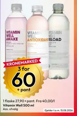 Gigaboks Vitamin Well 500 ml tilbud