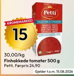 Gigaboks Finhakkede tomater 500 g tilbud