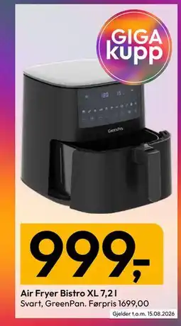 Gigaboks Air Fryer Bistro XL 7,2 l tilbud